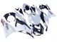Erschwingliche Kawasaki ZX6R Motorrad Verkleidung 2023-2025 - Perl Weiss Schwarz Rot