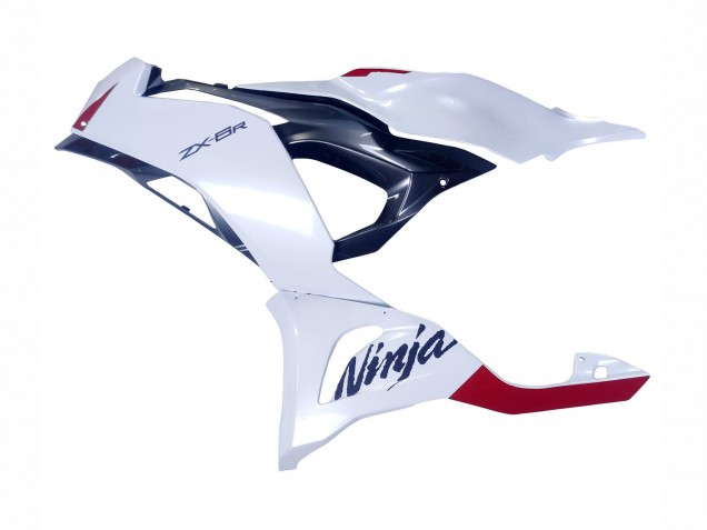 Erschwingliche Kawasaki ZX6R Motorrad Verkleidung 2023-2025 - Perl Weiss Schwarz Rot