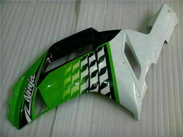 Erschwingliche Kawasaki ZX6R Motorrad Verkleidung 2007-2008 - Grun Weiss Ninja