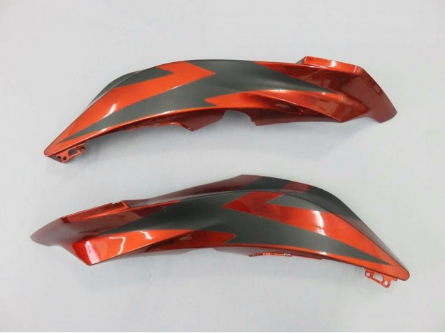 Erschwingliche Honda CBR600RR Motorrad Verkleidung Kit 2007-2008 - Orange Matt Schwarz
