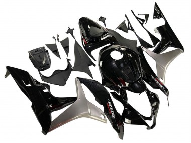 Erschwingliche Honda CBR600RR Motorrad Verkleidung Kit 2007-2008 - Silber Glanzendes Schwarz