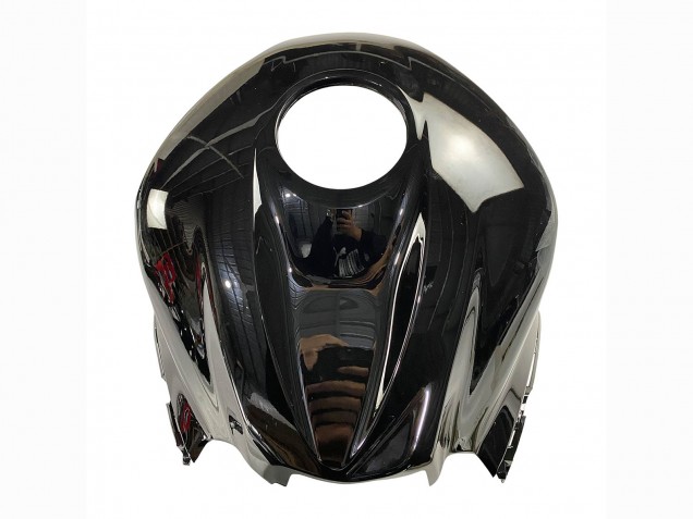 Erschwingliche Honda CBR600RR Motorrad Verkleidung Kit 2007-2008 - Silber Glanzendes Schwarz