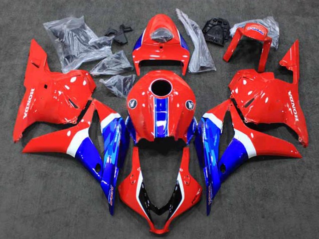 Erschwingliche Honda CBR600RR Motorrad Verkleidung 2009-2012 - Weiss Rot Blau HRC