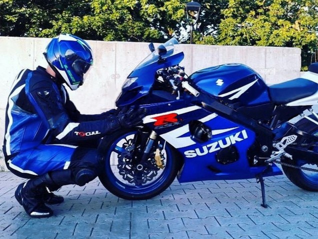 Erschwingliche Suzuki GSXR 600 / GSXR 750 Motorrad Verkleidung Kit 2004-2005 - Weiss Blau Schwarz Rot