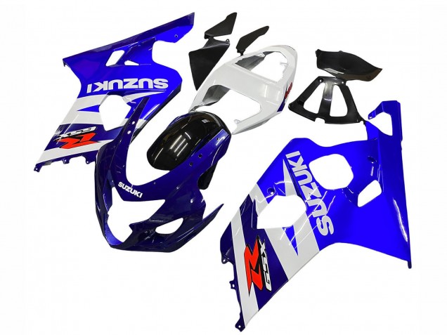 Erschwingliche Suzuki GSXR 600 / GSXR 750 Motorrad Verkleidung Kit 2004-2005 - Weiss Blau Schwarz Rot