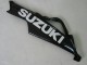 Erschwingliche Suzuki GSXR 600 / GSXR 750 Motorrad Verkleidung 2006-2007 - Weiss Rot Glanzendes Schwarz
