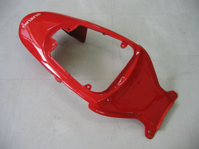 Erschwingliche Suzuki GSXR 600 / GSXR 750 Motorrad Verkleidung 2006-2007 - Weiss Rot Glanzendes Schwarz