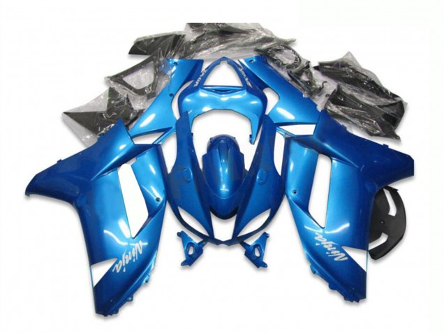 Erschwingliche Kawasaki ZX6R Motorrad Verkleidung 2007-2008 - Blau