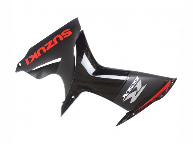 Erschwingliche Suzuki GSXR 600 / GSXR 750 Motorrad Verkleidung 2011-2024 - Schwarz Grau Rot Linie