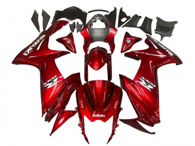 Erschwingliche Suzuki GSXR 600 / GSXR 750 Motorrad Verkleidung 2011-2024 - Rot Weiss Aufkleber