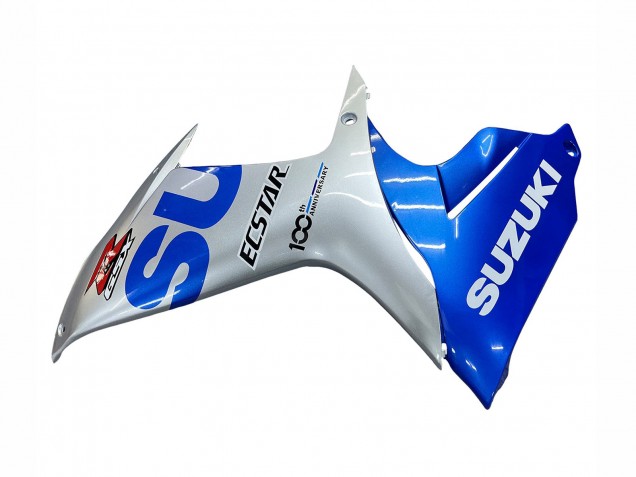 Erschwingliche Suzuki GSXR 600 / GSXR 750 Motorrad Verkleidung 2011-2024 - Blau Silber Ecstar