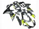 Erschwingliche Suzuki GSXR 600 / GSXR 750 Motorrad Verkleidung 2011-2024 - Silber Gelb Schwarz