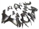 Erschwingliche Suzuki GSXR 600 / GSXR 750 Motorrad Verkleidung 2011-2024 - Matt Schwarz Glanzendes Schwarz Weiss Aufkleber
