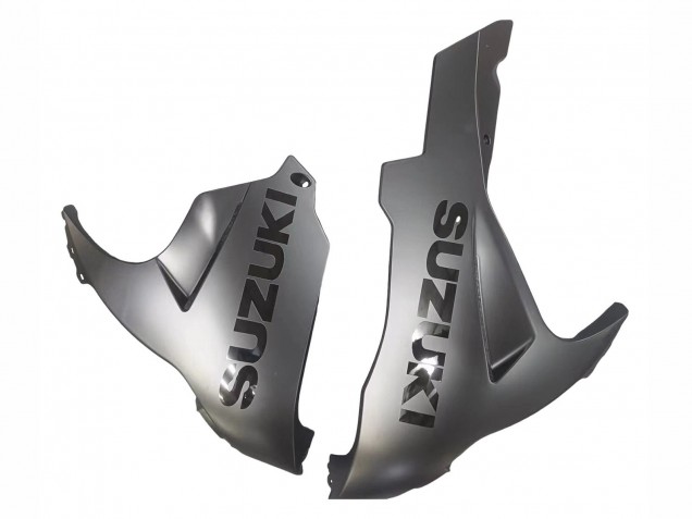 Erschwingliche Suzuki GSXR 600 / GSXR 750 Motorrad Verkleidung 2011-2024 - Matt Schwarz Glanzendes Schwarz Weiss Aufkleber