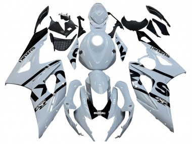 Erschwingliche Suzuki GSXR 1000 Motorrad Verkleidung 2005-2006 - Weiss Schwarz