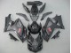 Erschwingliche Suzuki GSXR 1000 Motorrad Verkleidung 2007-2008 - Matt Schwarz Glanzendes Schwarz