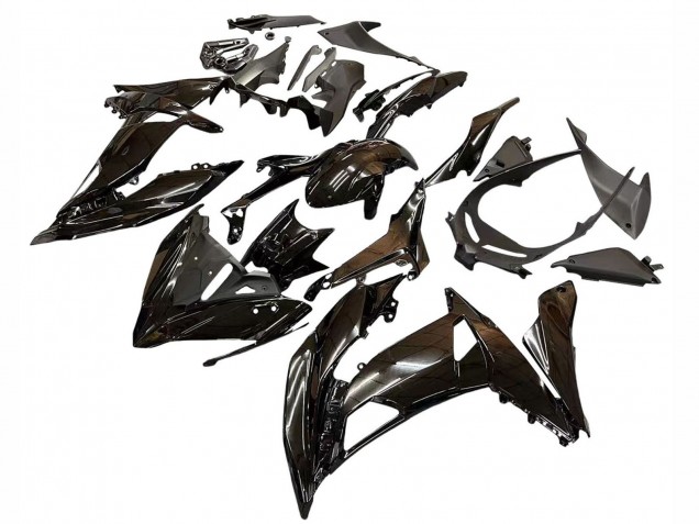 Erschwingliche Kawasaki Ninja 650 EX650 Motorrad Verkleidung 2017-2019 - Glanzendes Schwarz