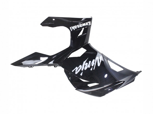 Erschwingliche Kawasaki Ninja 400 Motorrad Verkleidung 2018-2024 - Glanzendes Schwarz Matt Schwarz Weiss Aufkleber