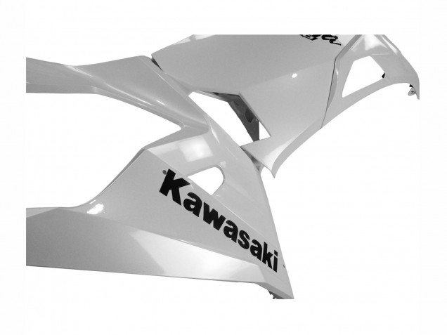 Erschwingliche Kawasaki Ninja 400 Motorrad Verkleidung 2018-2024 - Glanzendes Weiss