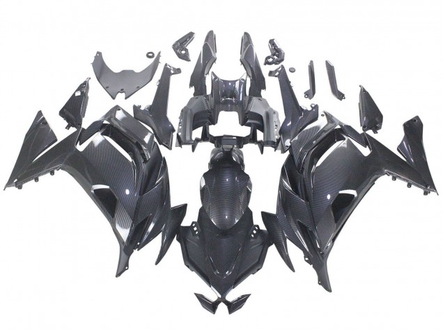 Erschwingliche Kawasaki Ninja 650 EX650 Motorrad Verkleidung 2020-2024 - Carbonfaser