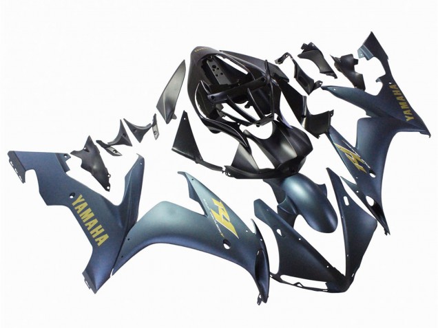 Erschwingliche Yamaha YZF 1000 R1 Motorrad Verkleidung 2004-2006 - Dunkel Blau Gold Aufkleber