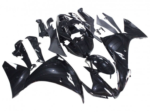 Erschwingliche Yamaha YZF 1000 R1 Motorrad Verkleidung 2012-2014 - Glanzendes Schwarz