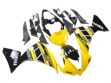 Erschwingliche Yamaha YZF 1000 R1 Motorrad Verkleidung 2012-2014 - Gelb Weiss Schwarz