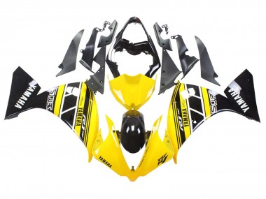 Erschwingliche Yamaha YZF 1000 R1 Motorrad Verkleidung 2012-2014 - Gelb Weiss Schwarz