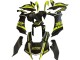 Erschwingliche Yamaha YZF 1000 R1 Motorrad Verkleidung 2020-2025 - Glanzendes Schwarz Fluoreszierendes Gelb