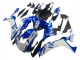 Erschwingliche Yamaha YZF 1000 R1 Motorrad Verkleidung 2020-2025 - Weiss Blau Neon Gelb Glanzendes Schwarz