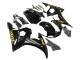 Erschwingliche Yamaha YZF R6S Motorrad Verkleidung 2006-2009 - Glanzendes Schwarz Gold Aufkleber