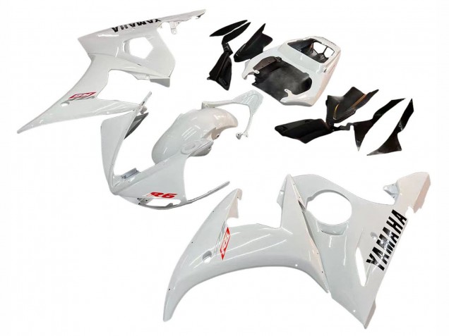 Erschwingliche Yamaha YZF R6S Motorrad Verkleidung Kit 2006-2009 - Weiss