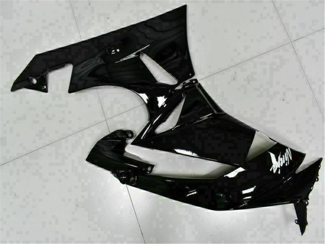 Erschwingliche Kawasaki ZX6R Motorrad Verkleidung 2009-2012 - Glanzendes Schwarz Weiss Ninja