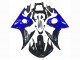 Erschwingliche Yamaha YZF R6S Motorrad Verkleidung 2006-2009 - Blau Glanzendes Schwarz