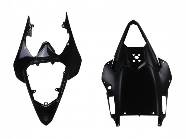 Erschwingliche Yamaha YZF 600 R6 Motorrad Verkleidung 2008-2016 - Glanzendes Schwarz Matt Schwarz Rot Streifen