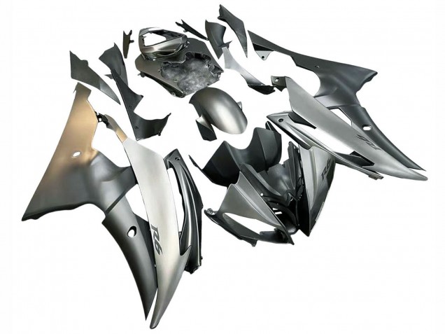 Erschwingliche Yamaha YZF 600 R6 Motorrad Verkleidung 2008-2016 - Silber Grau