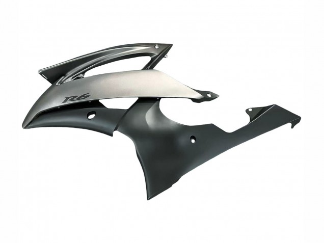 Erschwingliche Yamaha YZF 600 R6 Motorrad Verkleidung 2008-2016 - Silber Grau