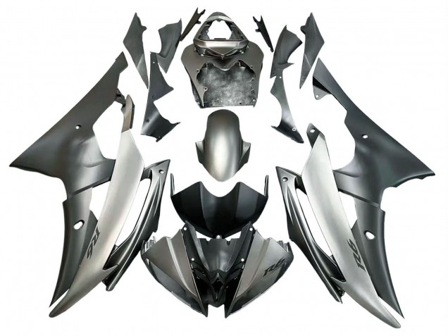 Erschwingliche Yamaha YZF 600 R6 Motorrad Verkleidung 2008-2016 - Silber Grau
