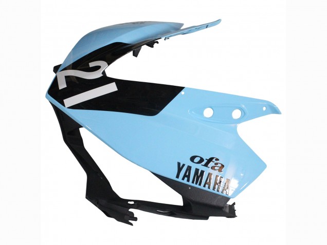 Erschwingliche Yamaha YZF R3/R25 Motorrad Verkleidung 2015-2018 - Hellblau Schwarz Yamalube 21