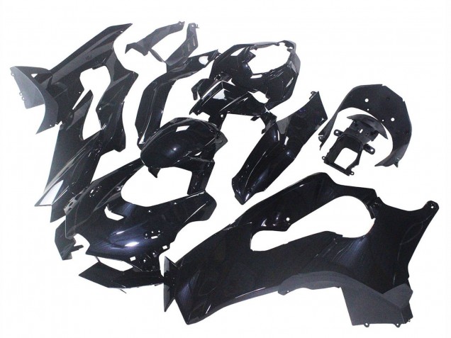 Erschwingliche Kawasaki ZX10R Motorrad Verkleidung 2021-2025 - Glanzendes Schwarz