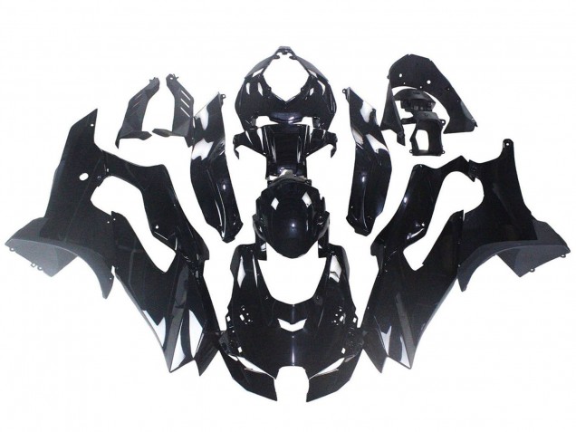 Erschwingliche Kawasaki ZX10R Motorrad Verkleidung 2021-2025 - Glanzendes Schwarz