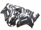 Erschwingliche Kawasaki ZX6R Motorrad Verkleidung 2007-2008 - Matt Schwarz mit Gelb Logo Ninja