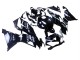 Erschwingliche Kawasaki ZX6R Motorrad Verkleidung 2019-2022 - Glanzendes Schwarz Weiss
