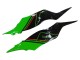 Erschwingliche Kawasaki ZX6R Motorrad Verkleidung 2019-2022 - Grun Glanzendes Schwarz Rot