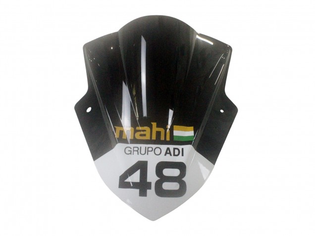 Erschwingliche Kawasaki EX300 Motorrad Verkleidung 2013-2024 - Grun Weiss Rot Schwarz Elf