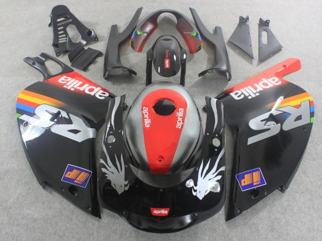 Erschwingliche Aprilia RS125 Motorrad Verkleidung 2000-2005 - Schwarz Rot Silber