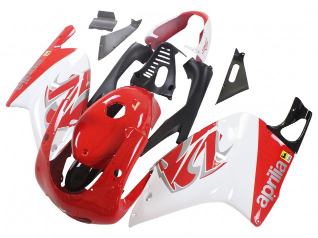 Erschwingliche Aprilia RS125 Motorrad Verkleidung 2000-2005 - Weiss Rot