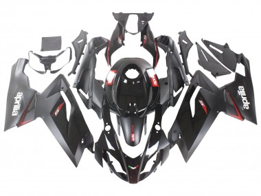 Erschwingliche Aprilia RS125 Motorrad Verkleidung 2006-2011 - Glanzendes Schwarz Rot Weiss Aufkleber