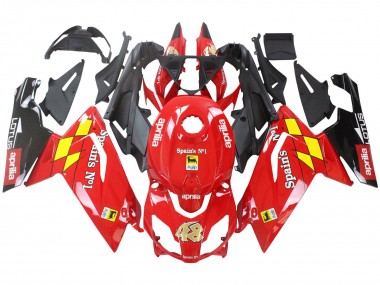 Erschwingliche Aprilia RS125 Motorrad Verkleidung 2006-2011 - Rot Weiss Gelb Schwarz