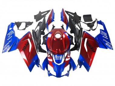 Erschwingliche Aprilia RS125 Motorrad Verkleidung 2006-2011 - Blau Rot